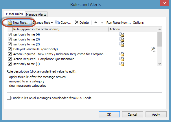 Junk Mail Rule Screenshot1