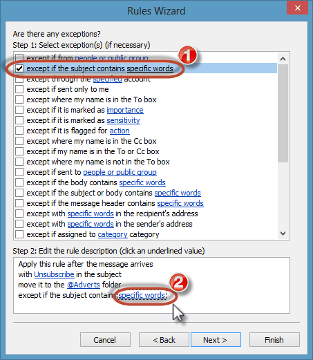 Junk Mail Rule Screenshot7