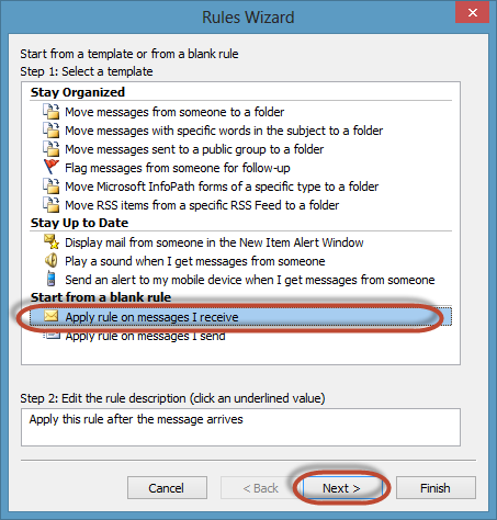 Junk Mail Rule Screenshot2