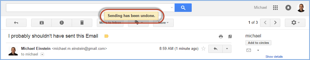 Gmail Undo Send Screenshot6