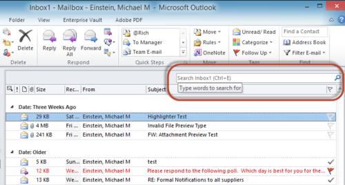 How to Search Outlook.com Email