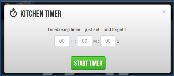 Marinara Timer - Kitchen Timer Option