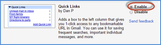 Gmail Quick Links Screenshot2
