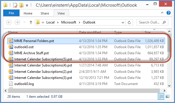 Compact Microsoft Outlook PST Data Files Screenshot10