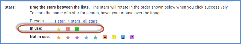 Gmail Stars Feature Screenshot4