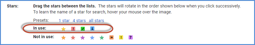 Gmail Stars Feature Screenshot6