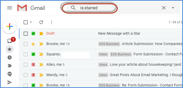 Gmail Stars Feature Screenshot19