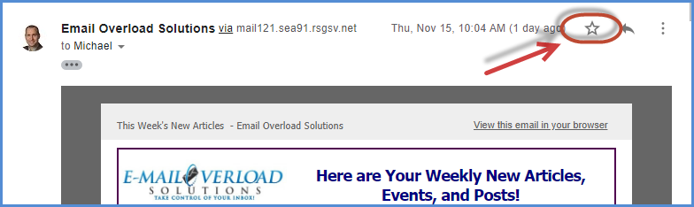 Gmail Stars Feature Screenshot13
