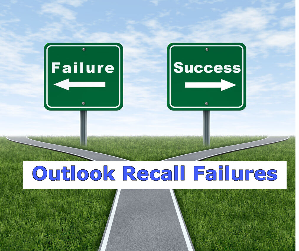 Outlook Recall Failures