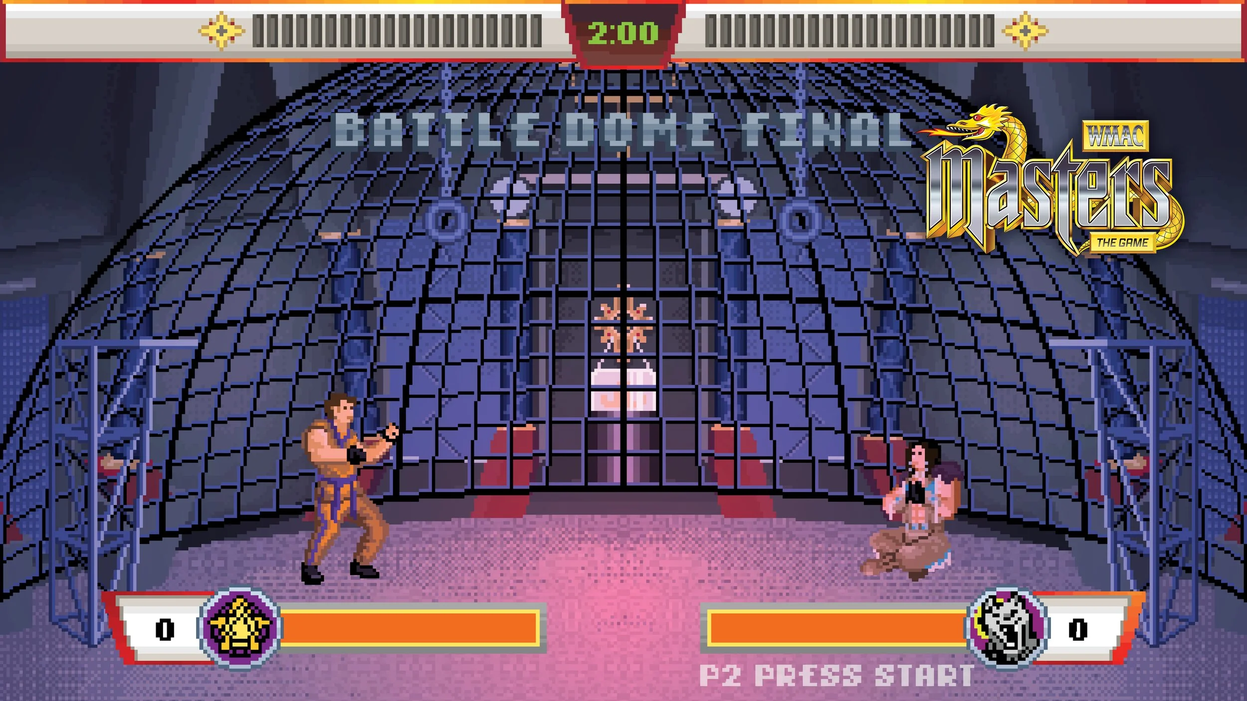 FIRST LOOK: Enter the Battle Dome! Take to the cage and battle for glory...and your opponent's ki symbol. Fight one-on-one, or order ninja warriors into the fray for even more action! Follow for more first looks! #WMACMasters #WMACMastersTheGame #16b