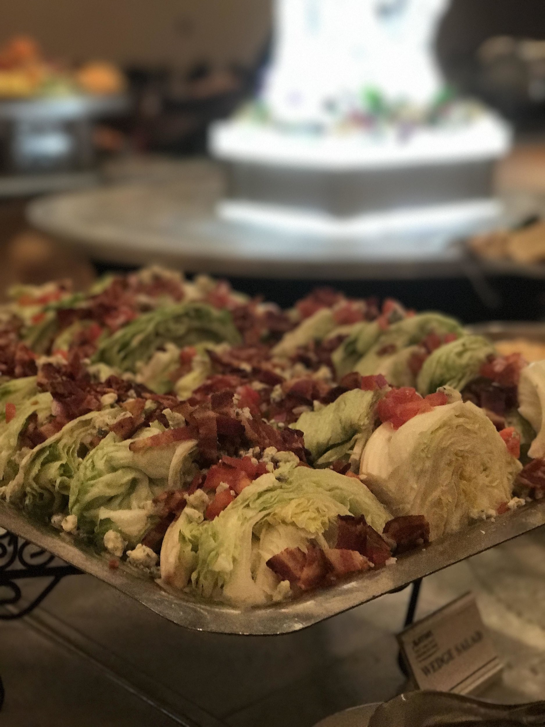 Wedge salad display