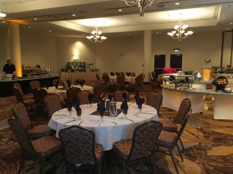 Ballroom ready for the Mother's Day Brunch