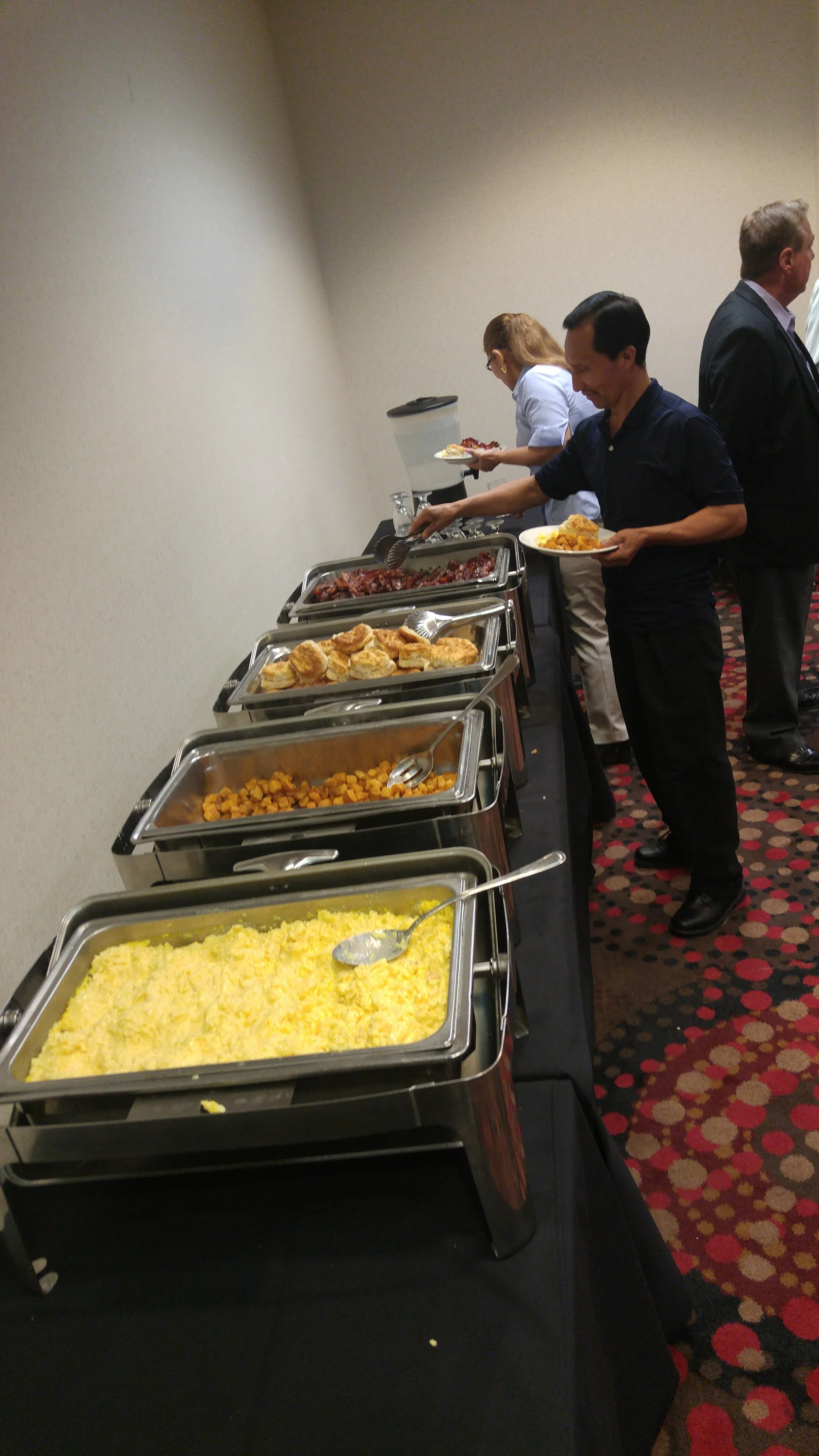 A yummy buffet made by our wonderful culinary team
