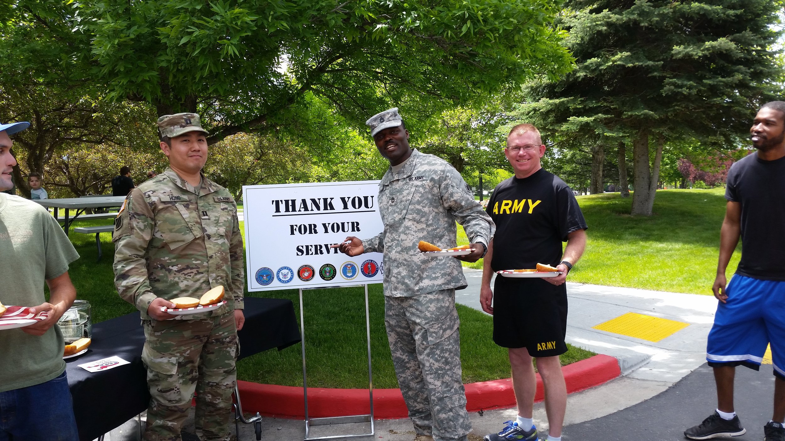 We are grateful for the men and women that have served our country. 
