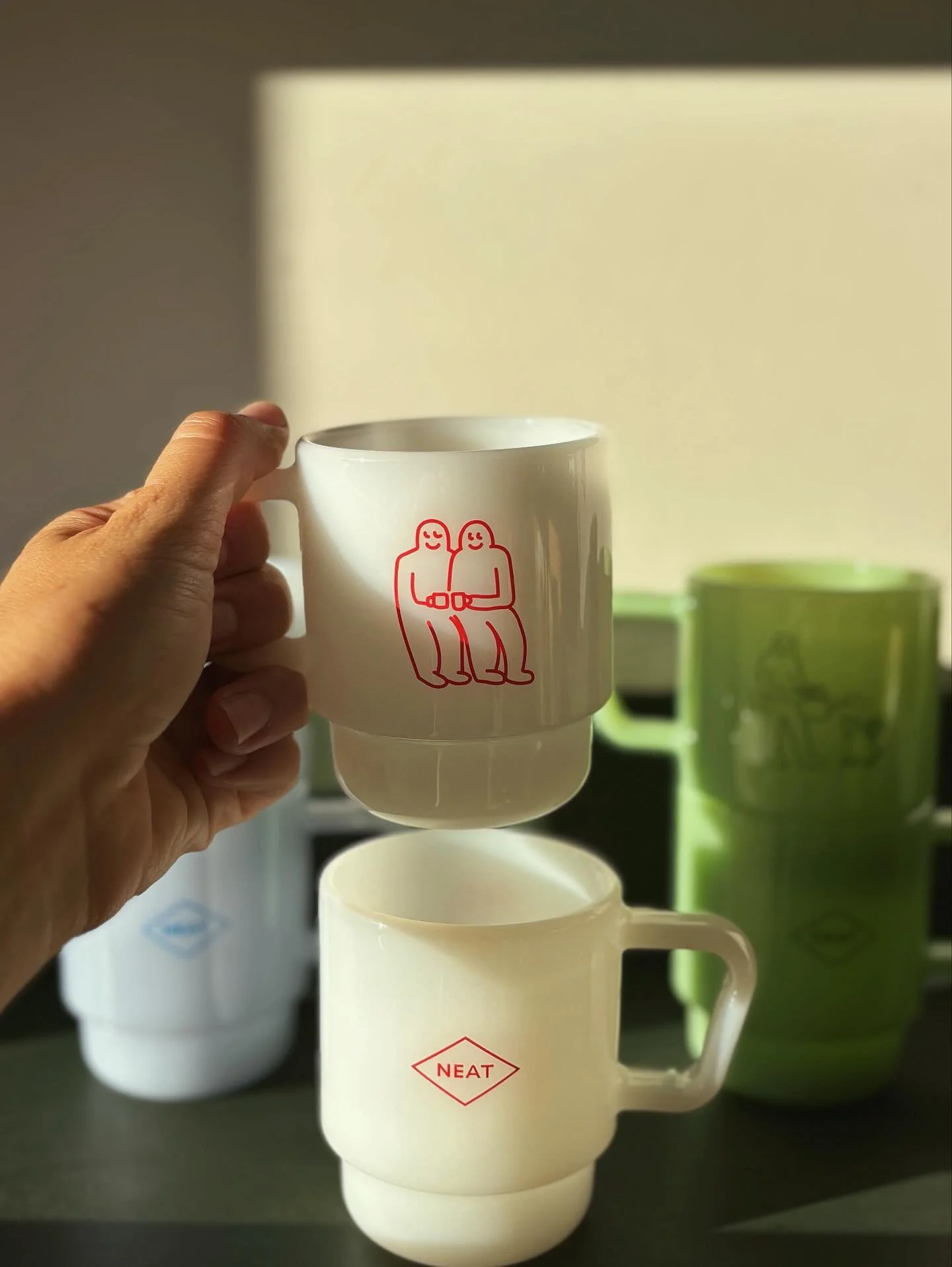 Obviously jumping onto the milk glass mug train because how fun?! These babies are in the shop now! Pick a fave or bring home the collection :) Which one is speaking to you?