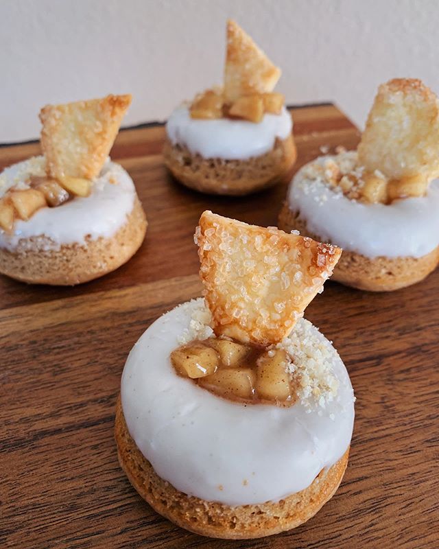 Last week&rsquo;s experimental flavor was Apple Pie! special request from the person who has been the reason behind Home from the very beginning. Baked brown butter apple donut with a brown butter glaze, topped with a spiced apple compote and a wedge