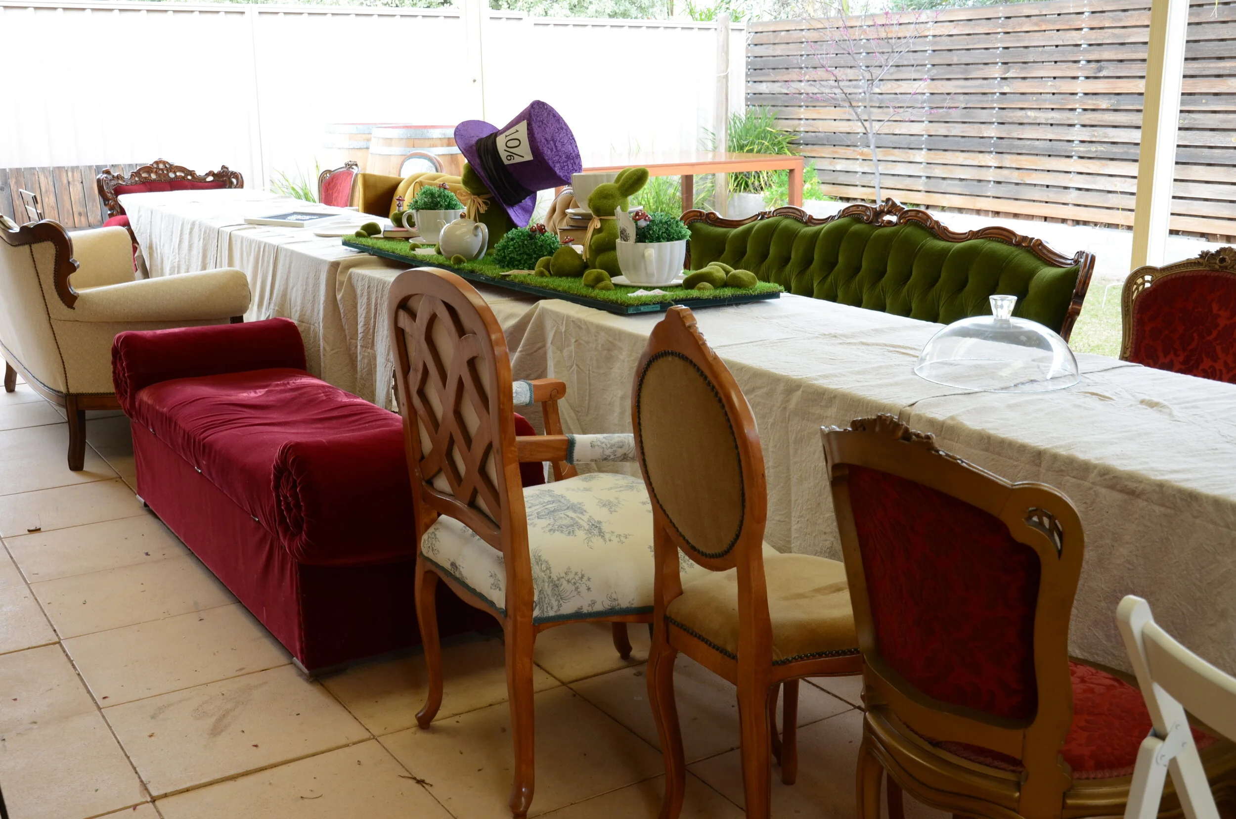 Velvet Ottoman $90.00