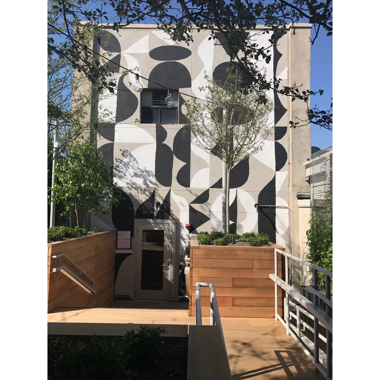 Facebook AIR Rooftop Lounge Mural