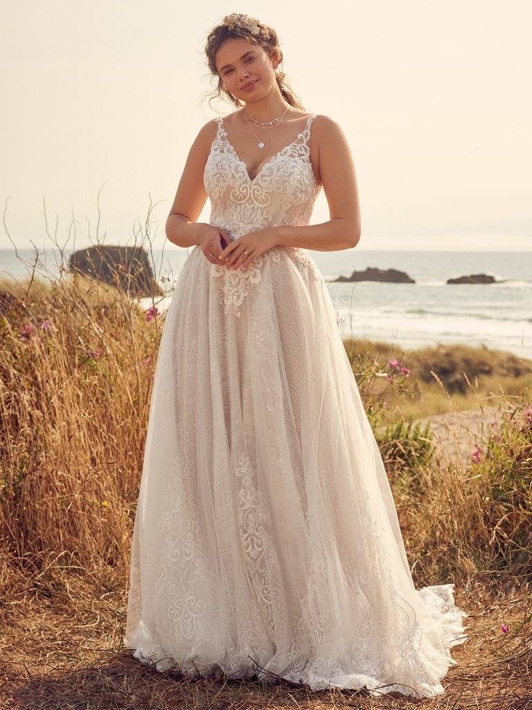 SHAUNA<br/>Ethereal tulle A-line wedding dress for the boho goddess AT EDEN  BRIDAL BELFAST — Eden Bridal