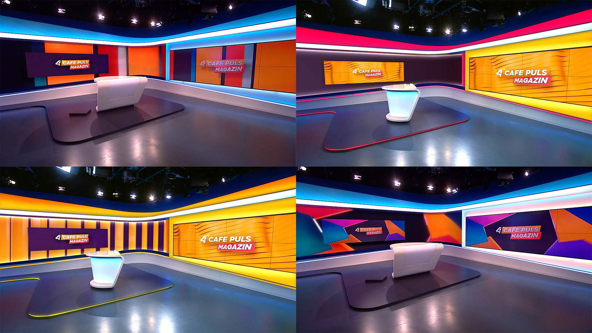 Below you can see the first test of graphics in a not yet finished studio environment