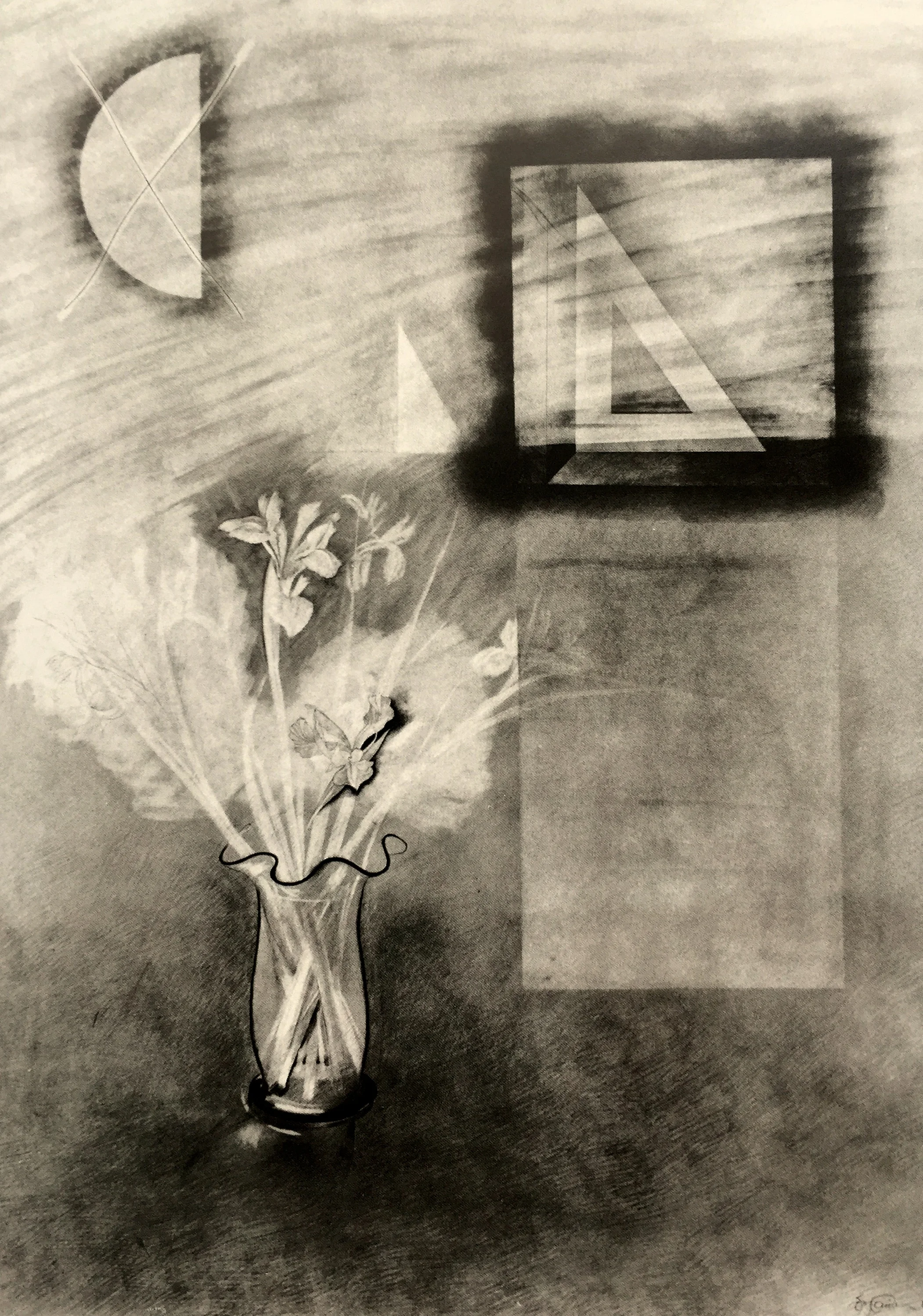 Anthony Benjamin Cancelled Moon Pencil Drawing