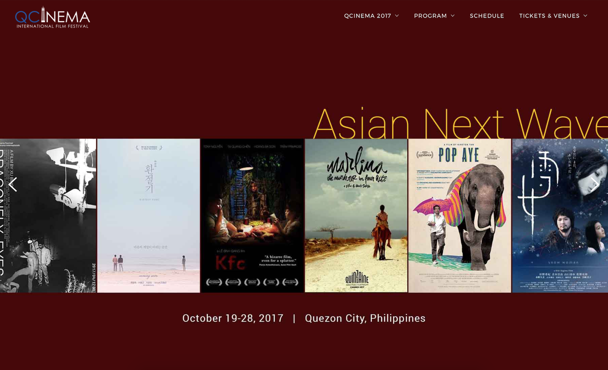 10.17.2017 Snow Woman will be screened at Quezon City International Film Festival in Philippines.