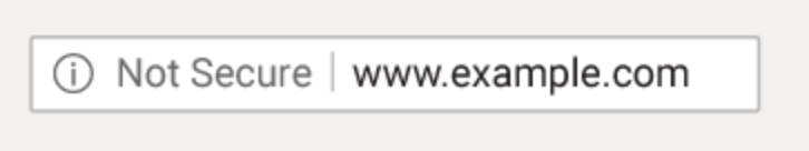 Google Chrome Not Secure Example