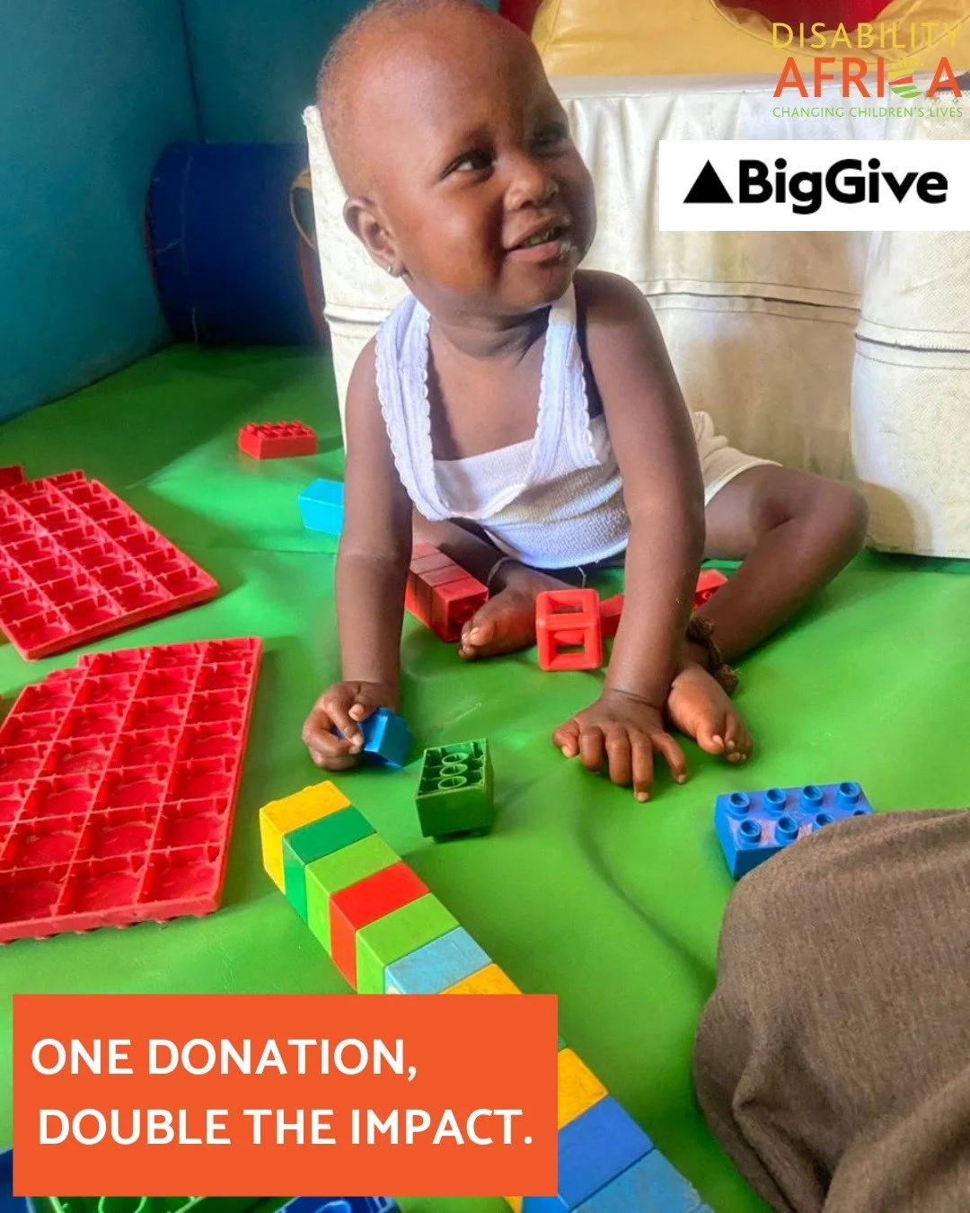 𝗢𝗻𝗲 𝗗𝗼𝗻𝗮𝘁𝗶𝗼𝗻, 𝗗𝗼𝘂𝗯𝗹𝗲 𝗧𝗵𝗲 𝗜𝗺𝗽𝗮𝗰𝘁 - 𝗟𝗮𝘂𝗻𝗰𝗵𝗶𝗻𝗴 𝗠𝗶𝗱𝗱𝗮𝘆 𝗧𝗼𝗺𝗼𝗿𝗿𝗼𝘄 !!

For the first time, Disability Africa is joining the @biggiveorg Christmas Campaign.

From 𝗧𝘂𝗲𝘀𝗱𝗮𝘆 𝟮𝗻𝗱 𝘁𝗼 𝟵𝘁𝗵 𝗗𝗲𝗰𝗲𝗺𝗯