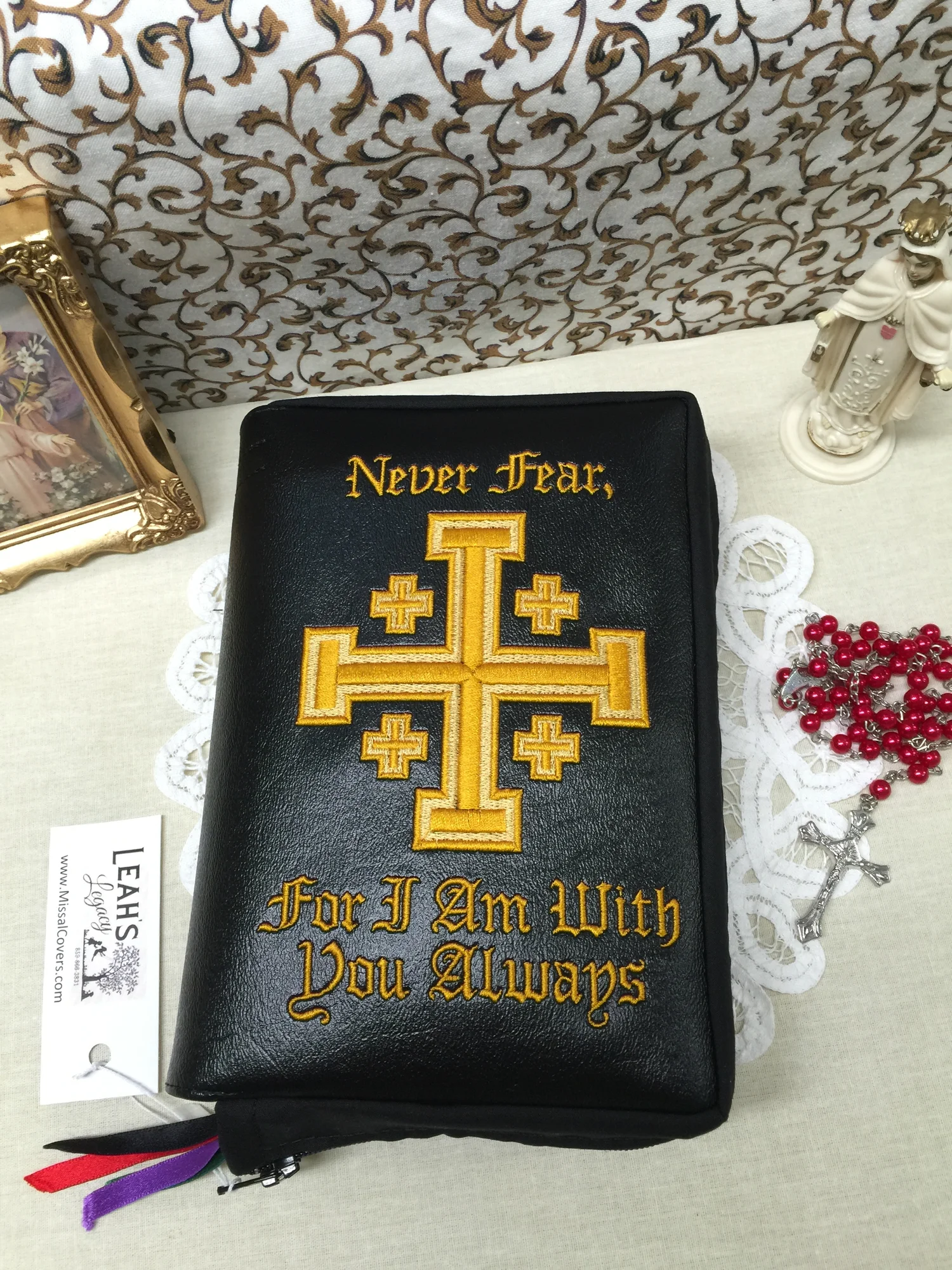 Jerusalem Cross Missal Cover — Custom Missal & Breviary Covers