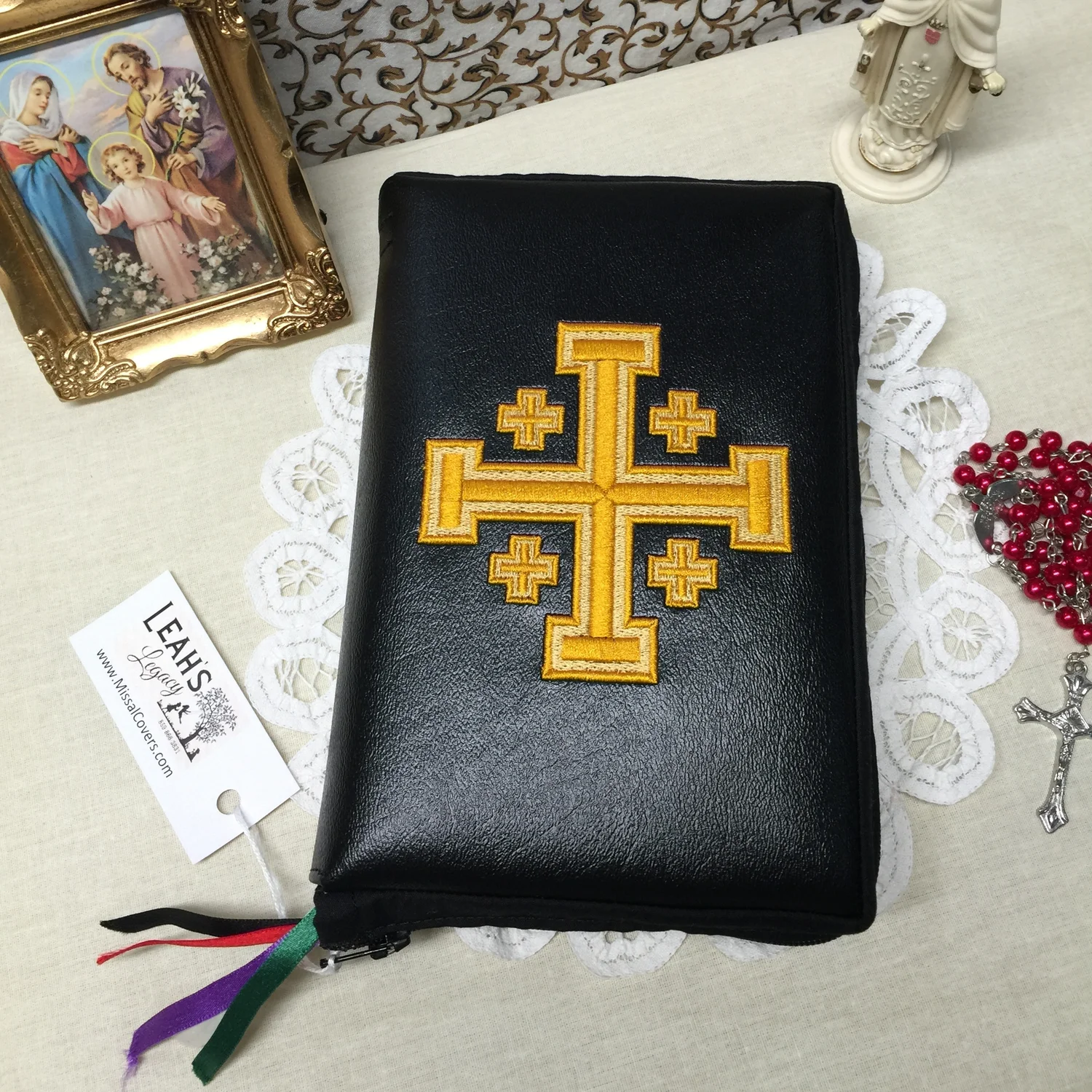 Jerusalem Cross Missal Cover — Custom Missal & Breviary Covers
