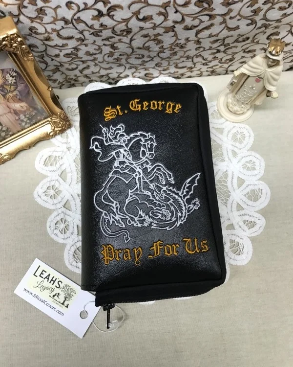 St. George Outline Missal Cover — Custom Missal & Breviary Covers