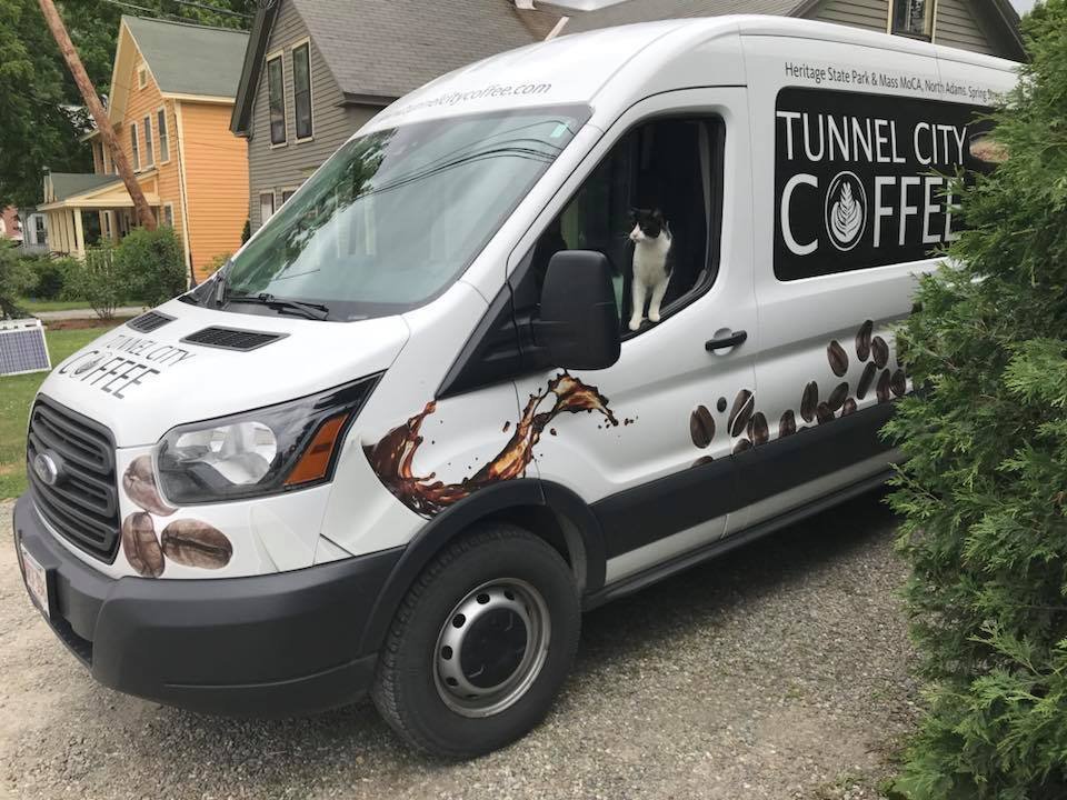  TC in the Tunnel City Coffee van 
