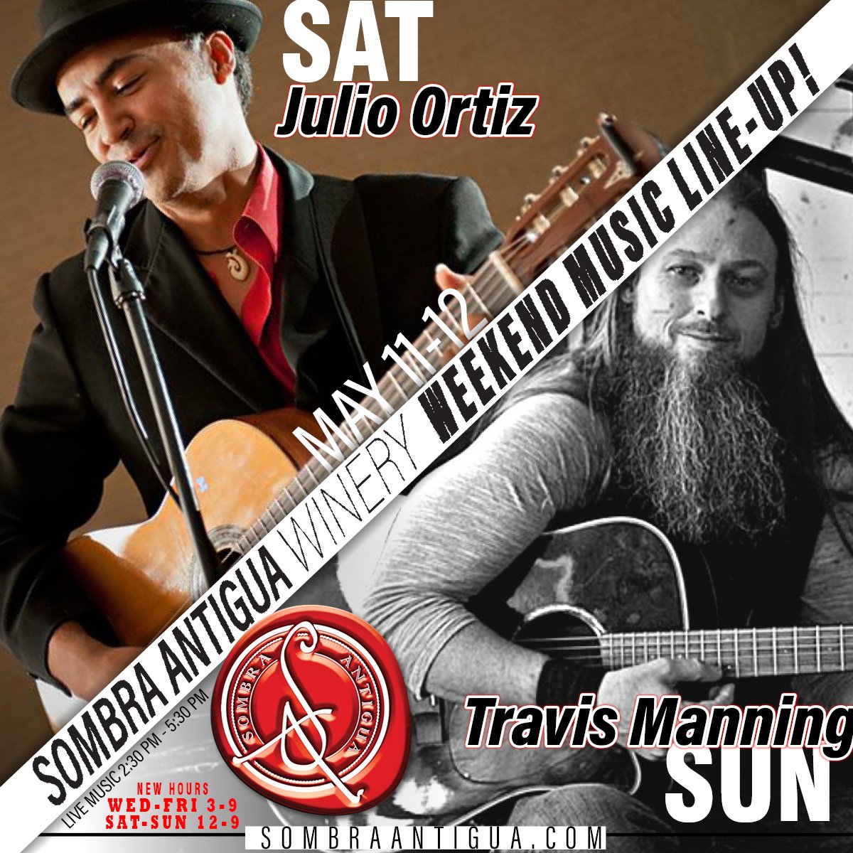 This weekend, we're about to be serenaded by some serious talent. Saturday, we've got Julio Ortiz - the man who makes the guitar weep. Then, Sunday, it's Travis Manning, the artist who can turn your Sunday blues into a groove!