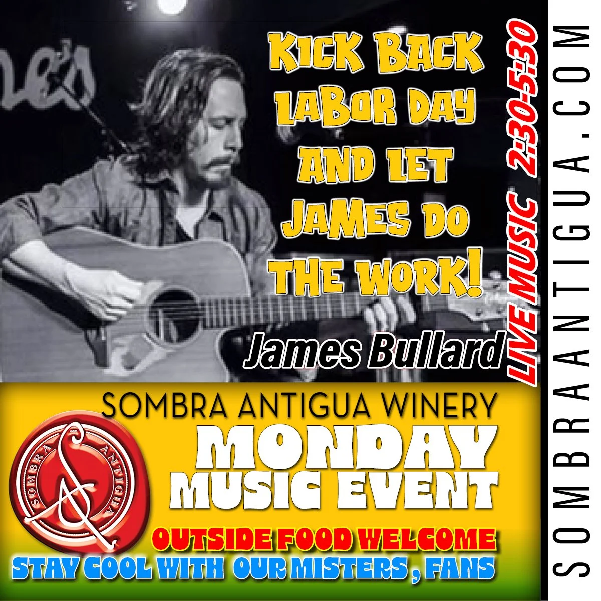SEP 01 - Join us for an unforgettable Labor Day with James Bullard! You won't want to miss out on the fun!