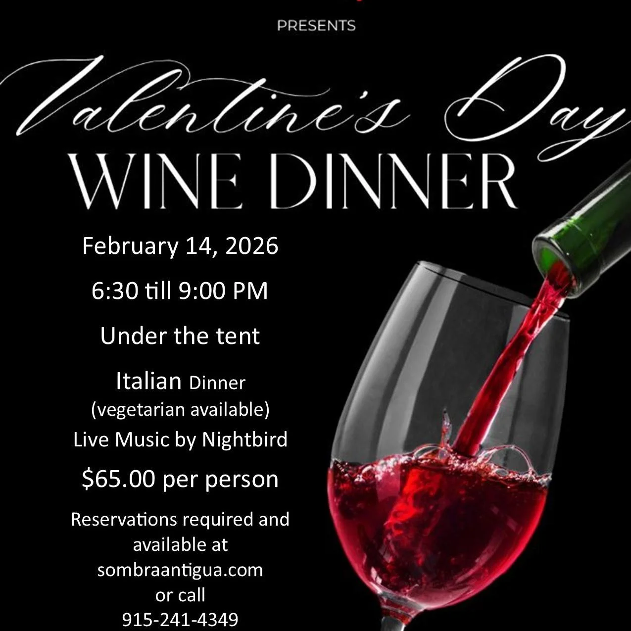 Upcoming Events updated take a look!
https://www.sombraantigua.com/music-events