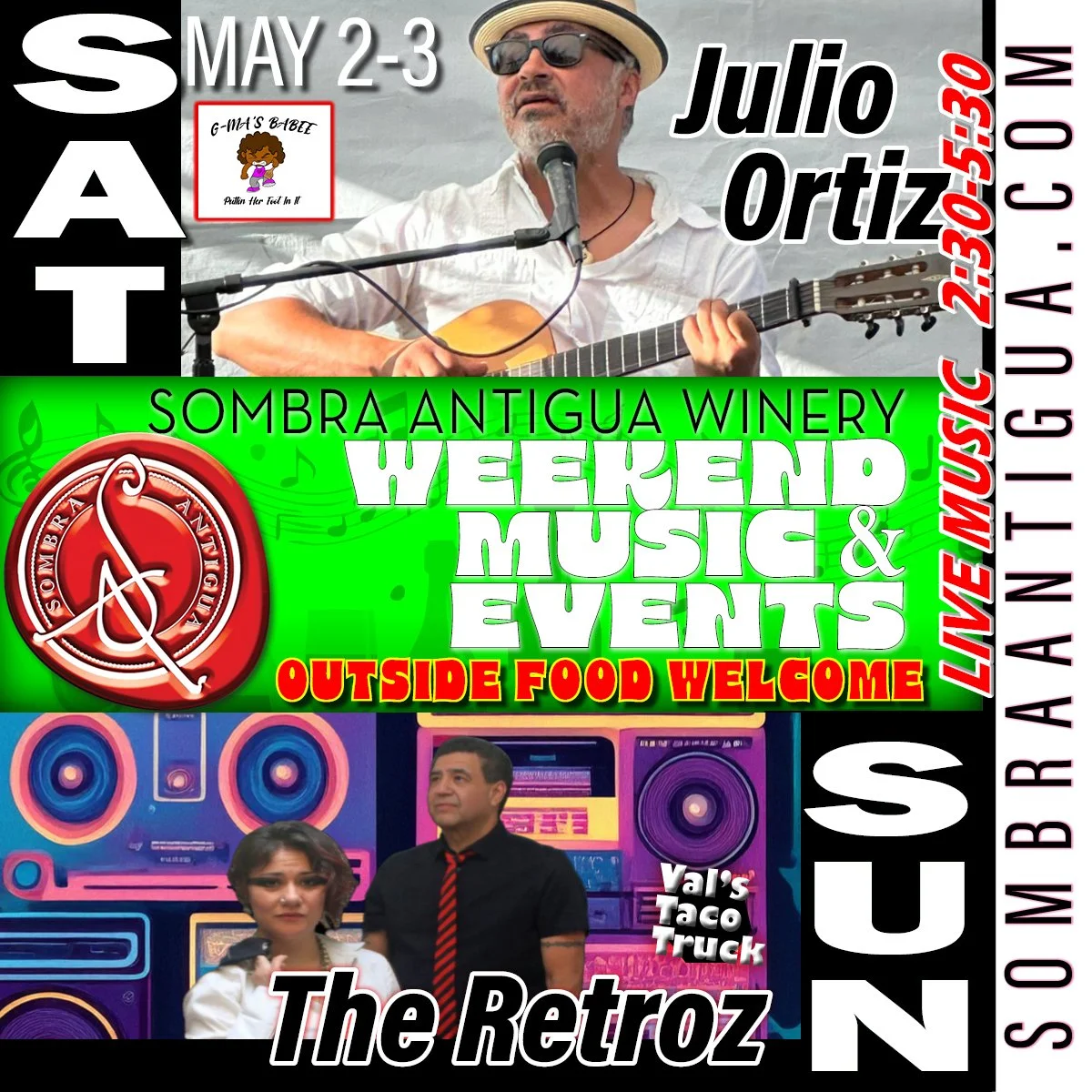 Weekend Events for Sombra Antigua!