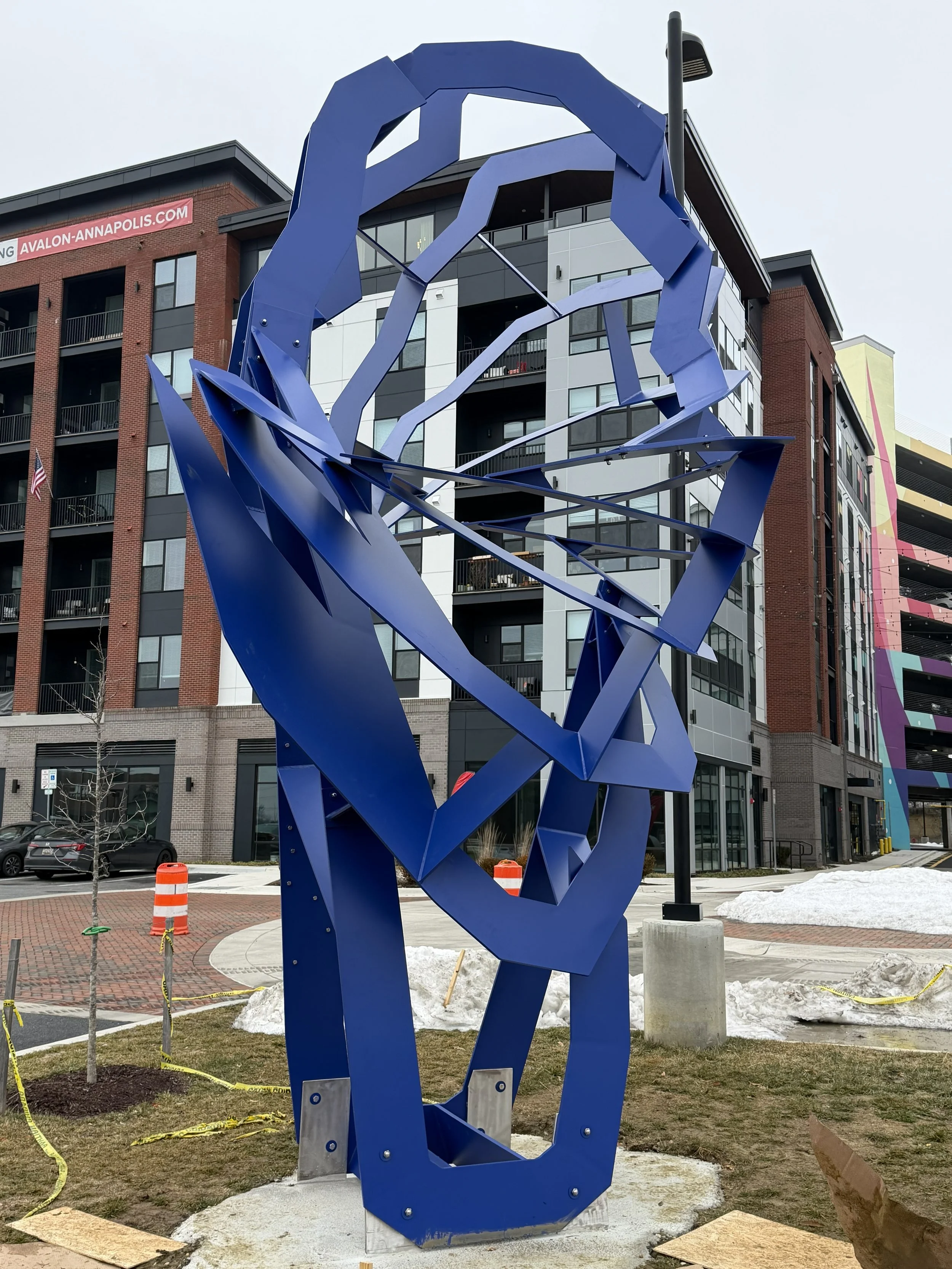 Orbit Conch - Powder Coated Aluminum - Installed at Avalon in Annapolis, MD