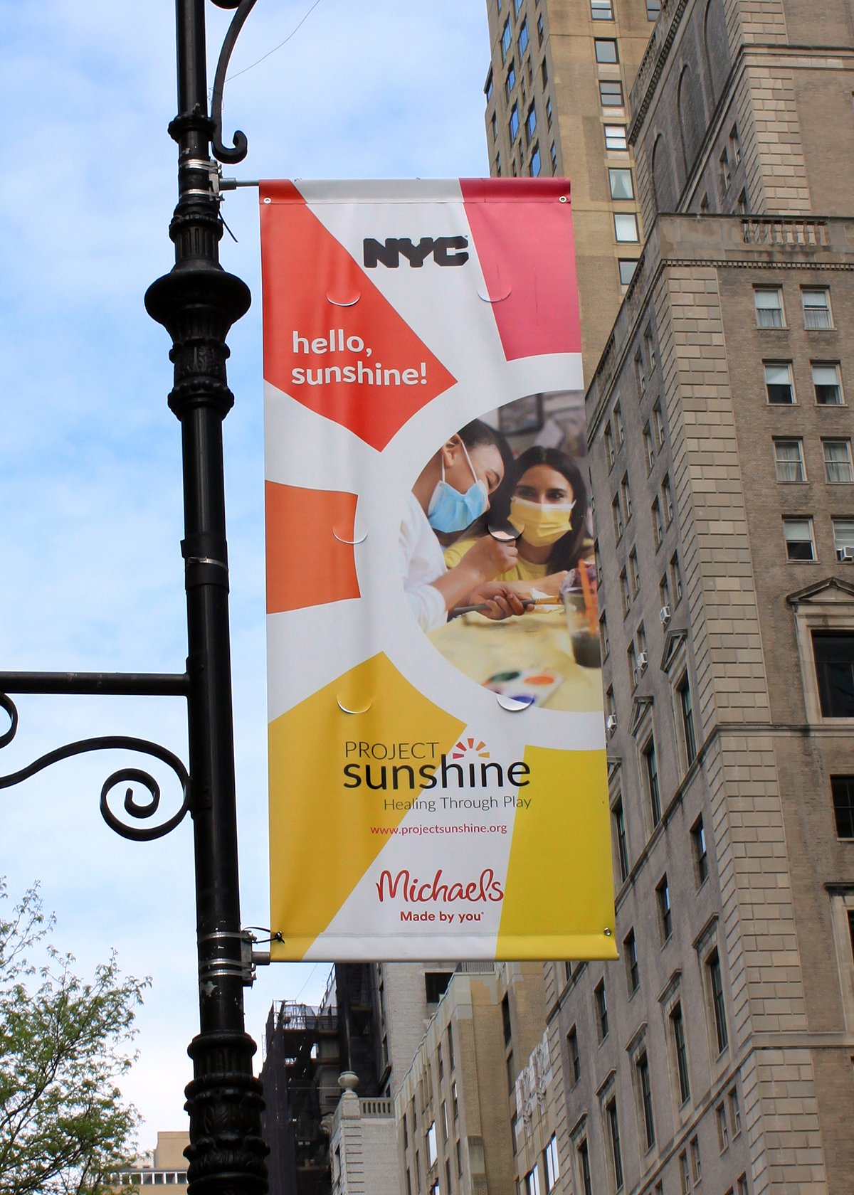 Project Sunshine NYC street banners