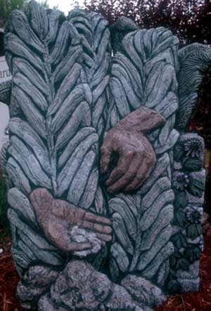 Coqui, 2003, sculpted and cast concrete, by Phil Schuster