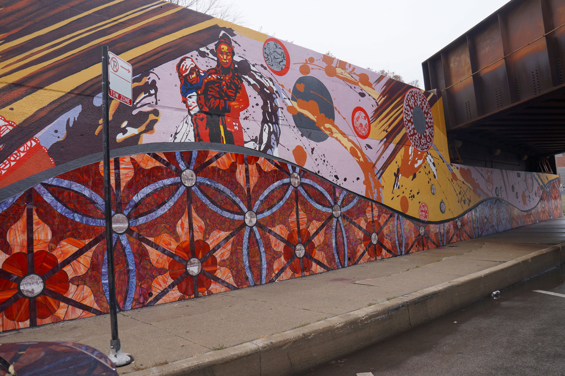 Chinatown Centennial Mural by lead artists Andy Bellomo & Bernard Williams