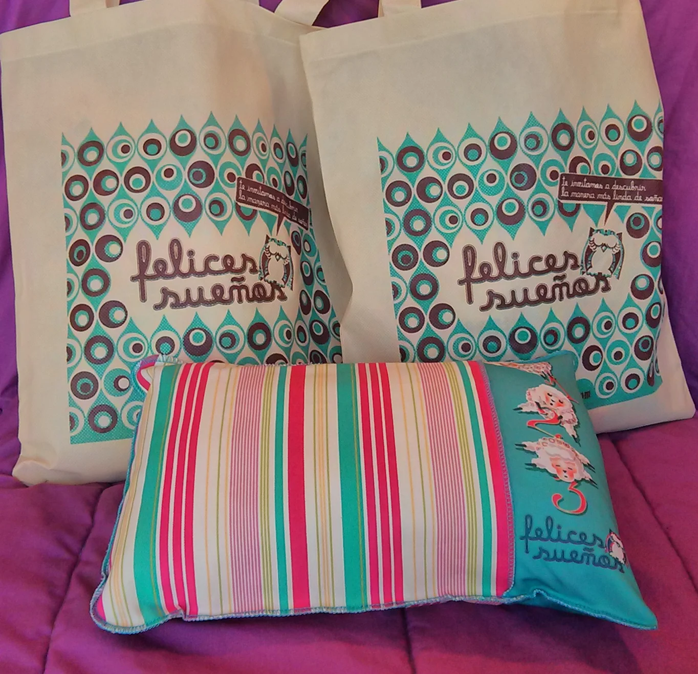 Llegan en bolsas de tela