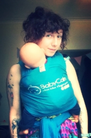 BabyCalm Blue Stretchy Wrap