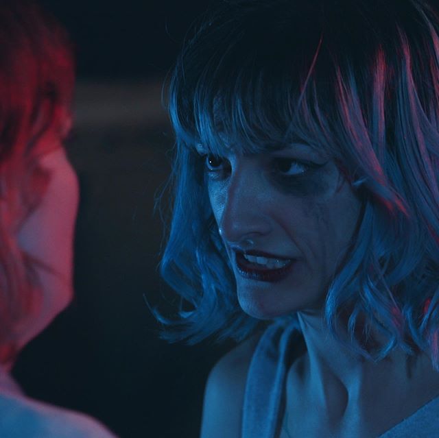 Probably the last round of screenshots before wrap! Make sure to stay tuned! #horrormovies #horror #indiefilmmaking #neon #cinematography #cinema #80saesthetic #80shorror #80shorrormovies #80s