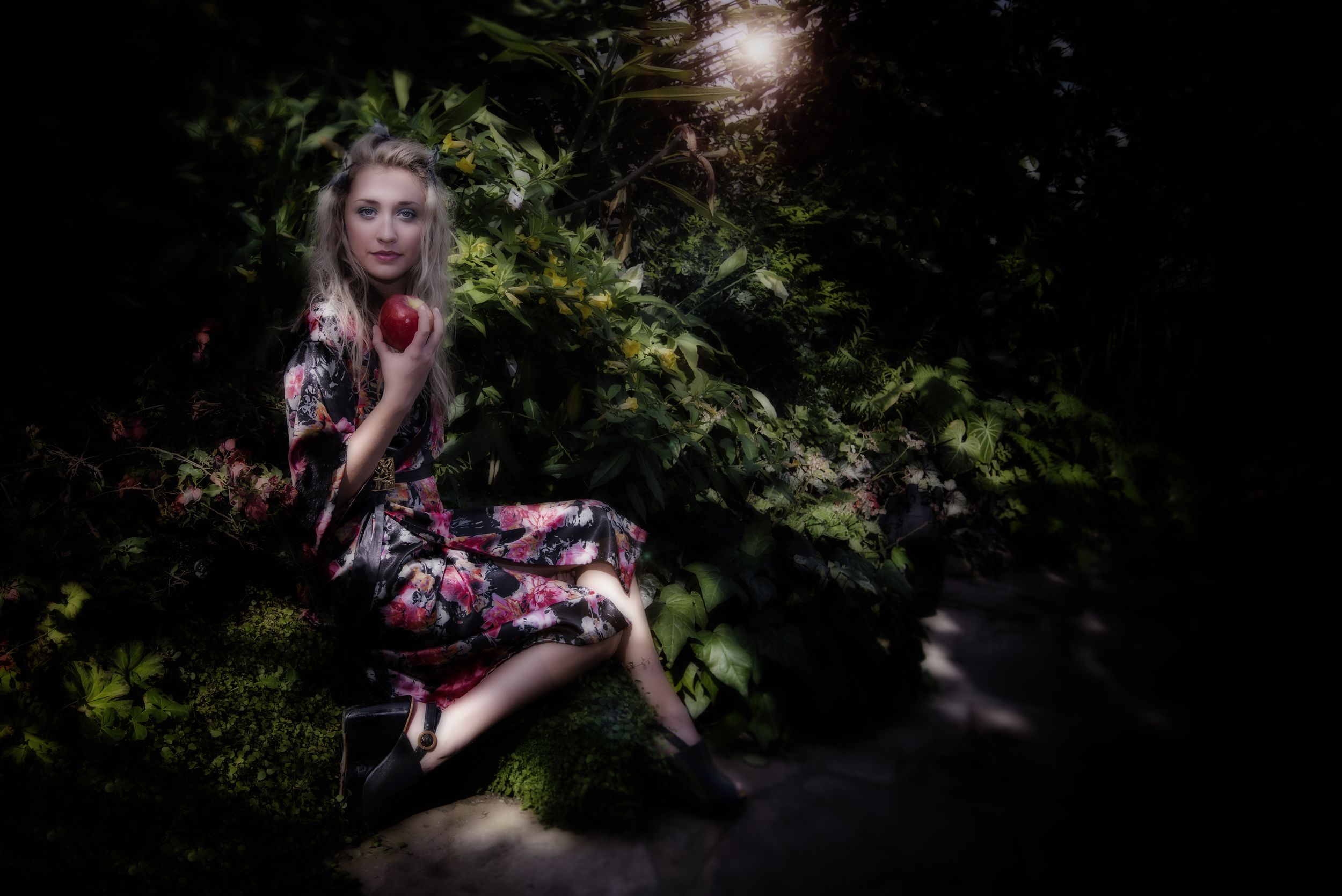 photo by Andy Burleigh on location at the Gage Park Tropical Greenhouse with model Amy.