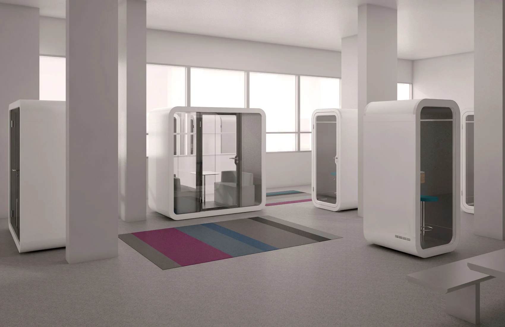Open Office Framery Booths