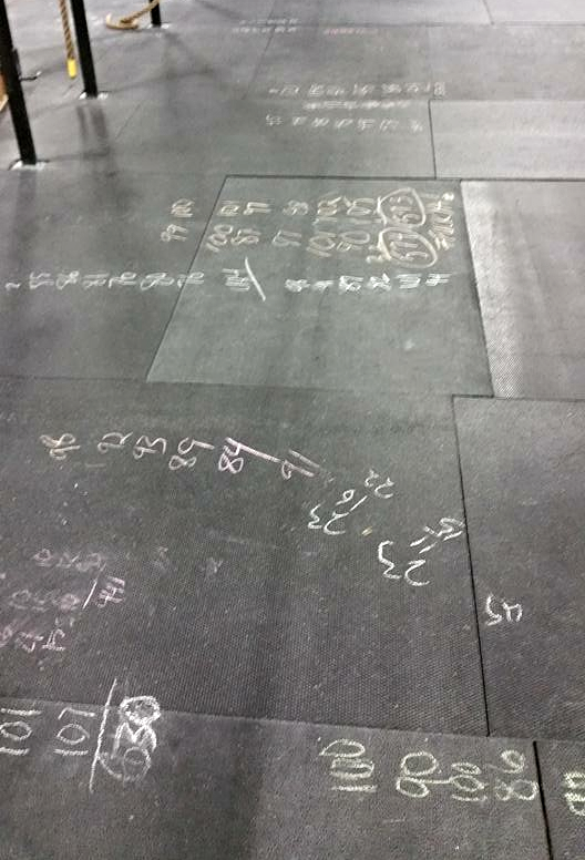 The cumulative result of a day of math... or CrossFit