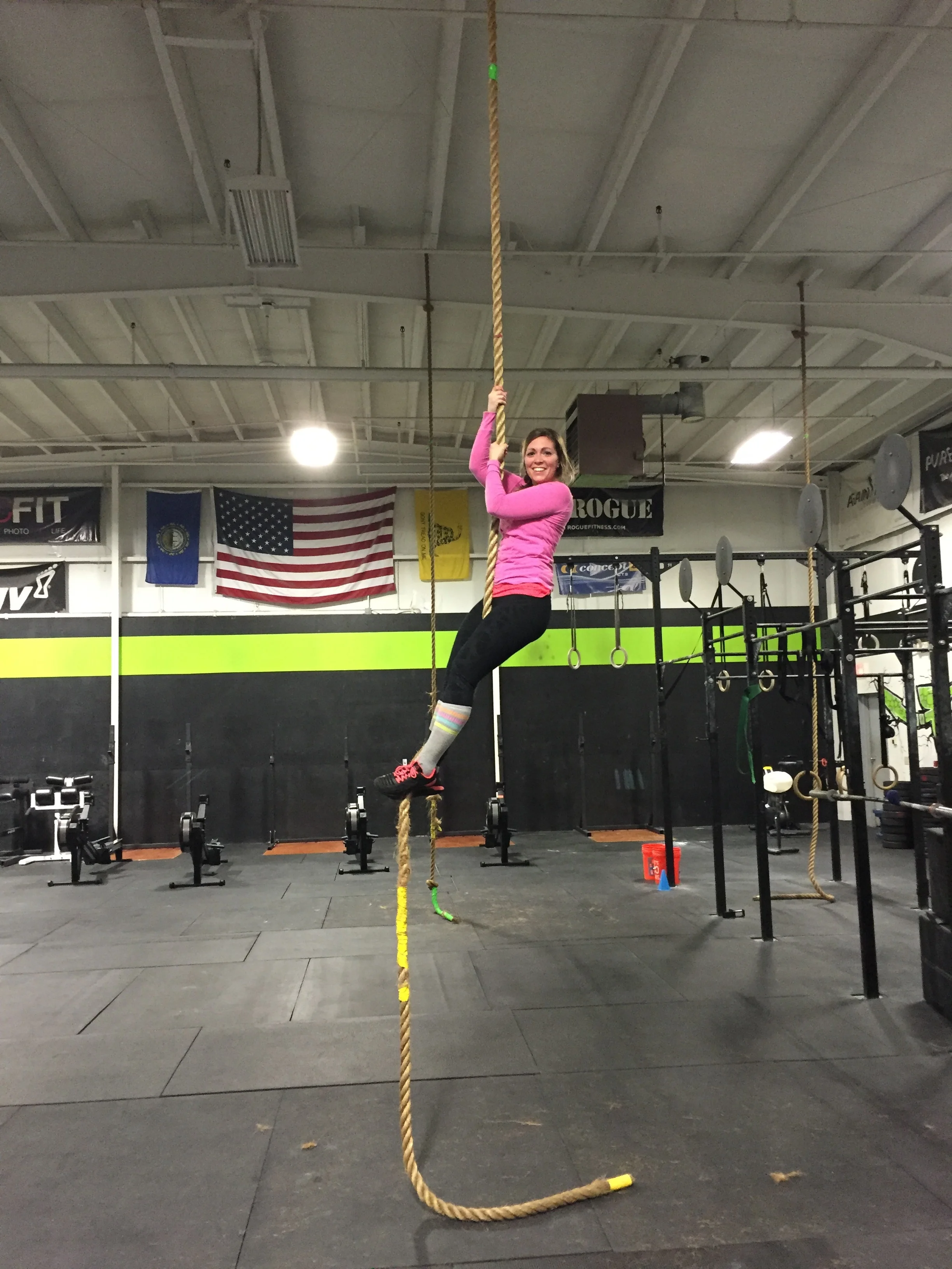 First rope climb today!!