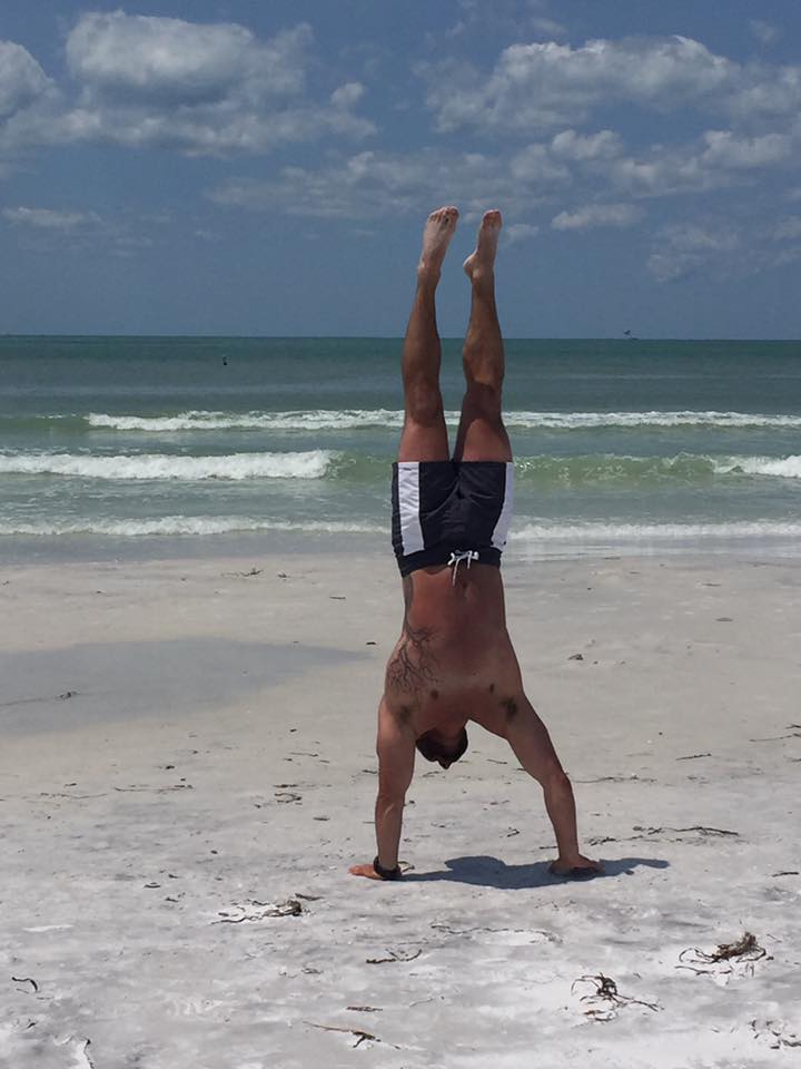 Seb Fact #112: he's actually more comfortable walking on his hands than on his feet. 