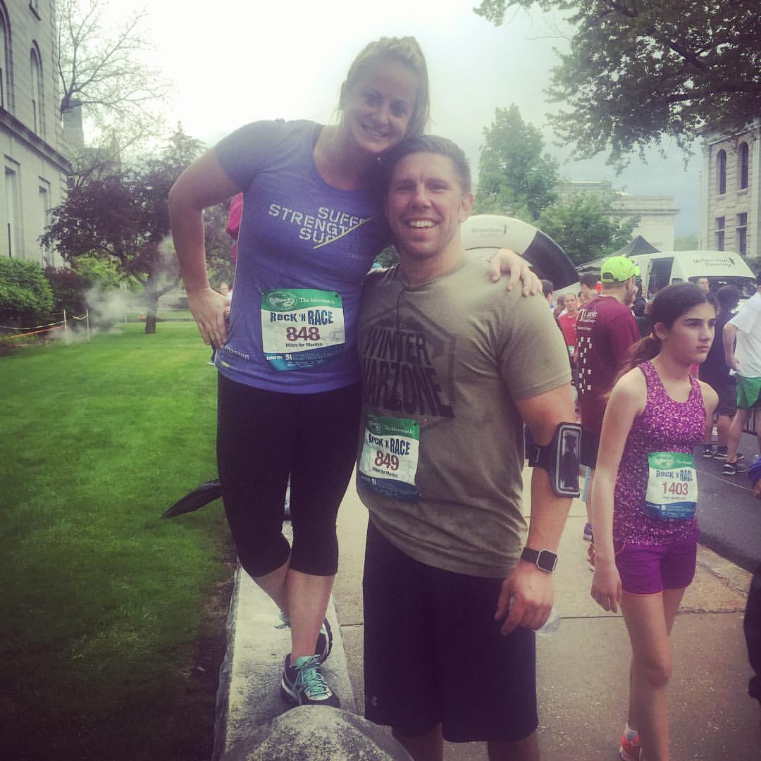 Kelly and Steve intimidating the local runners. 