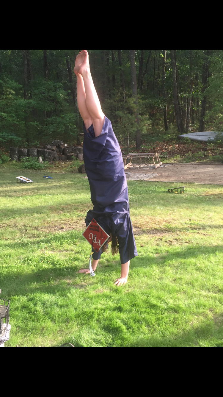 Katrina celebrating her graduation from High School in true CrossFit fashion. Congrats, lady!